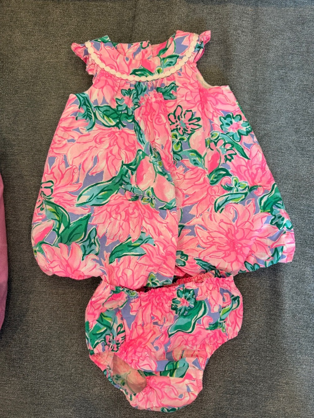 Lilly Pulitzer Bubble 18-24 mos Pink Dahlias